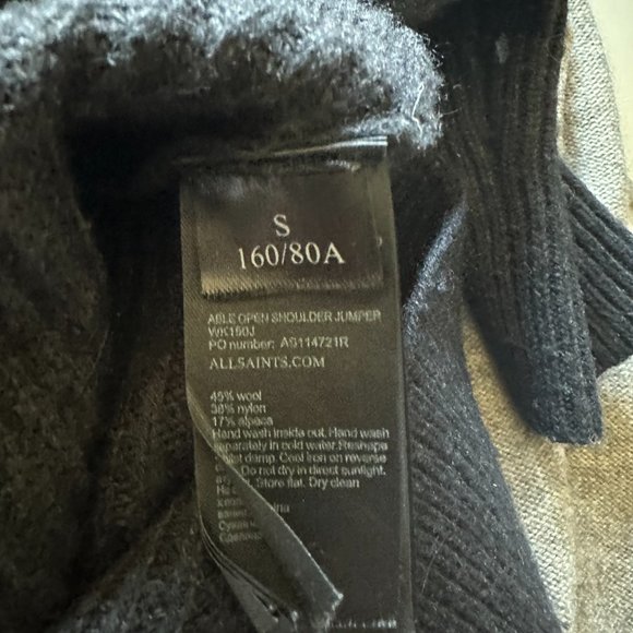 All Saints Able Open Shoulder Jumper - Picture 5 of 5